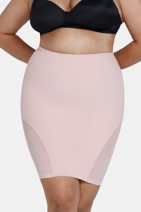Zivame All Day Short Length Shaping Skirt - Sepia Rose — image 6